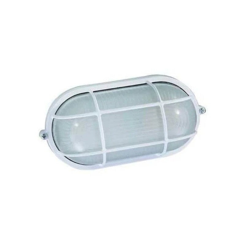 Plafón Ovalado E 27 - 60 W Color Blanco