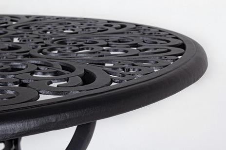 Mesa redonda antracita diámetro 110 cm