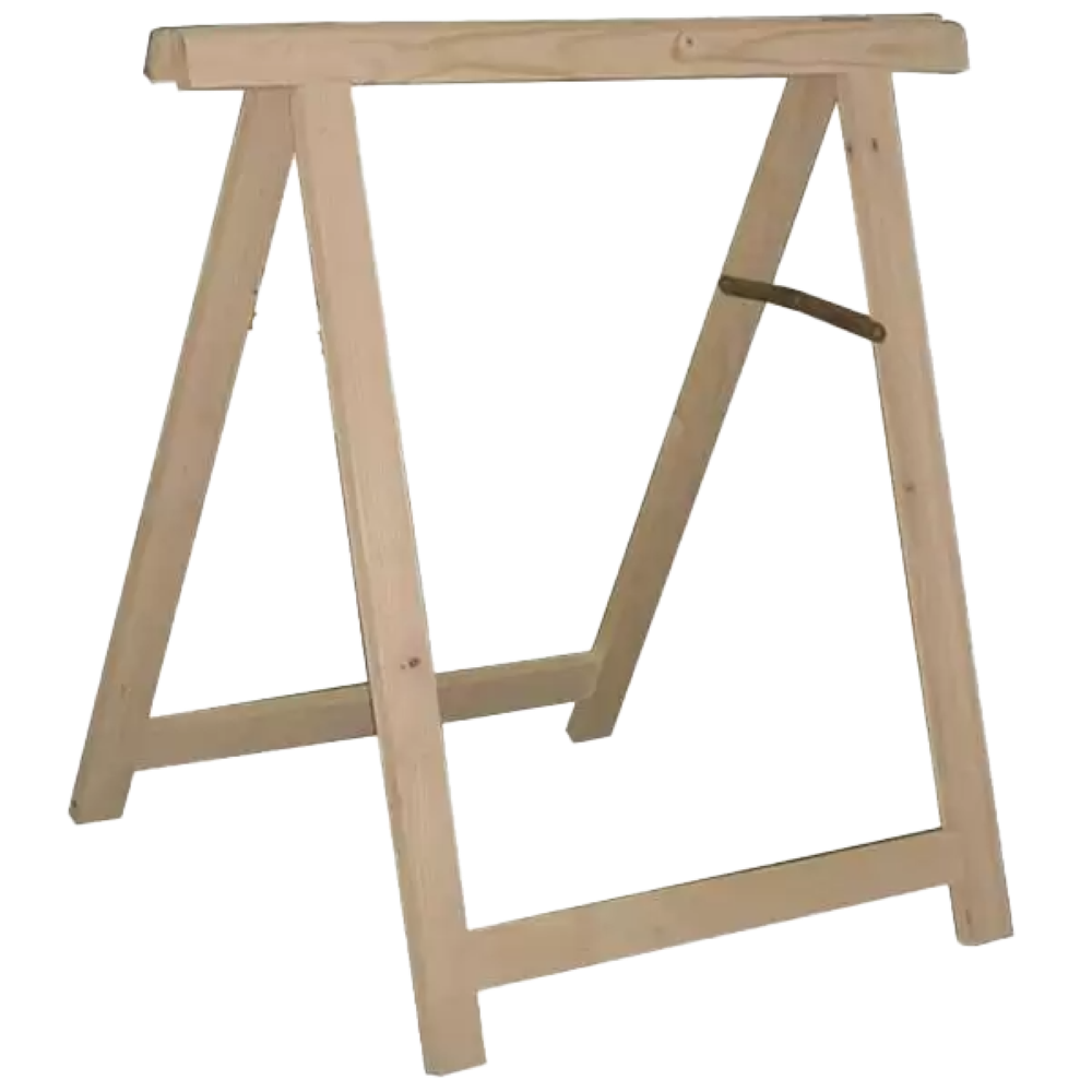 Hochwertiger 75x75 cm Tischlerbock aus Fichtenholz