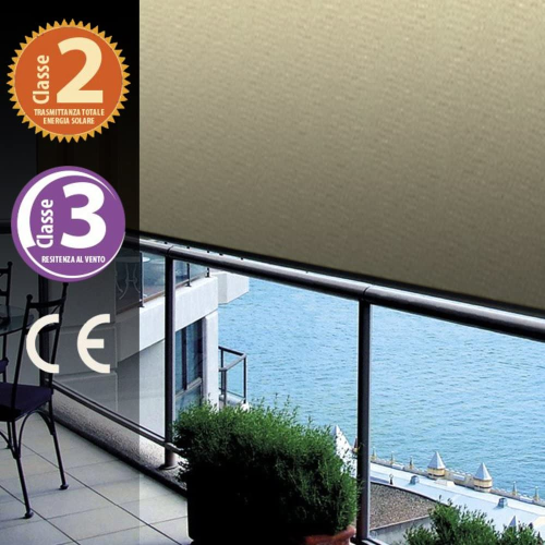 Toldo Mikonos 2x2,5 MT con Cadenilla Beige