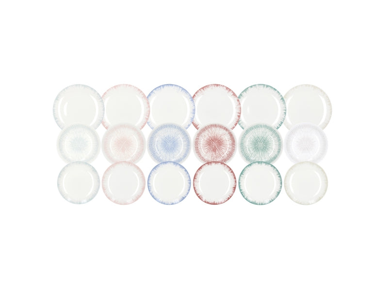 Set of porcelain plates 18 pieces 27x21x19 cm