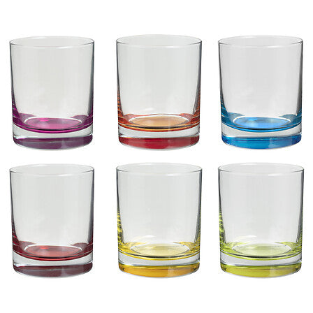 Set di 6 bicchieri colorati 30 cl