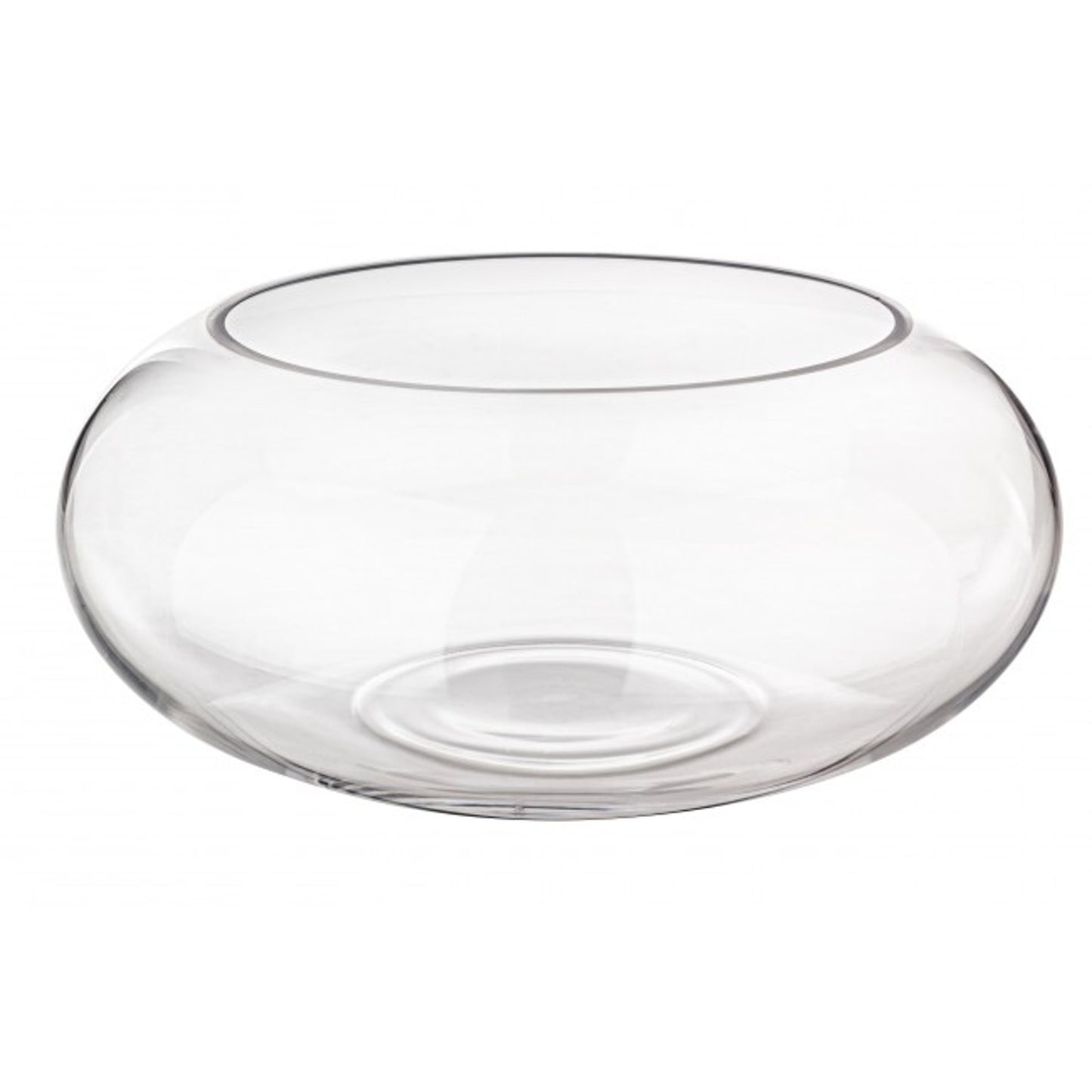 Vaso tondo in vetro trasparente d30 x h12.5