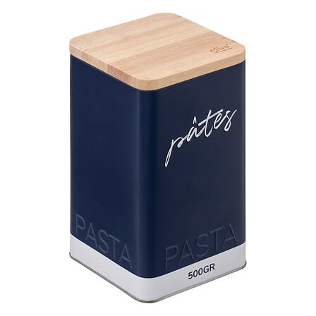 Contenitore per pasta metallo rilievo 10,7x10,7x19,7 cm