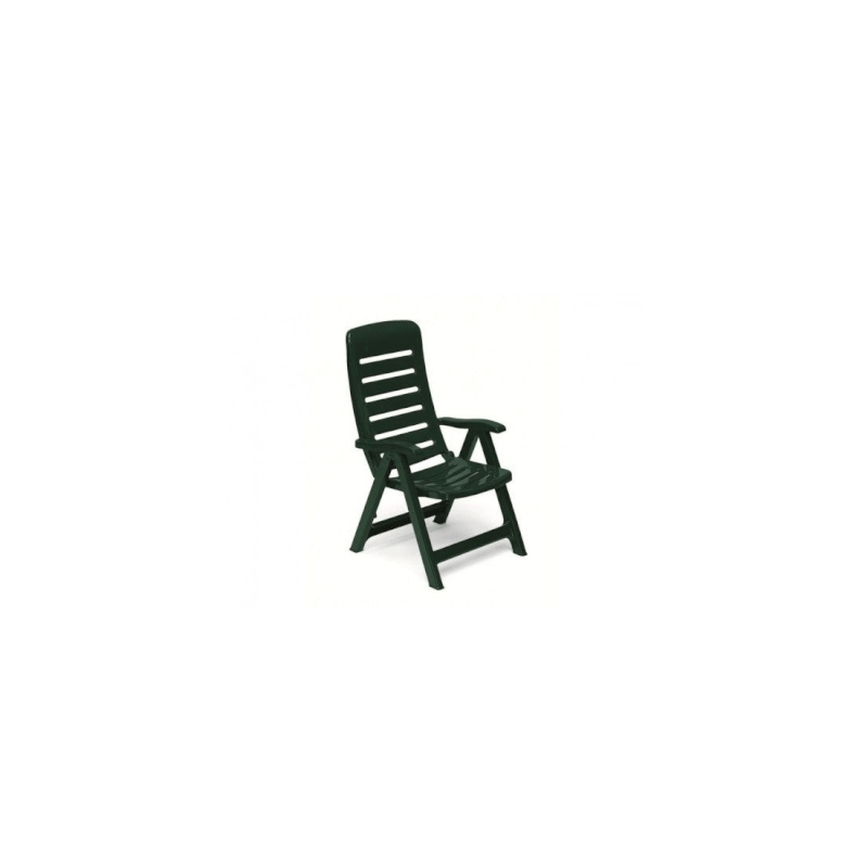 Quintilla outdoor armchair 5 folding positionsv green