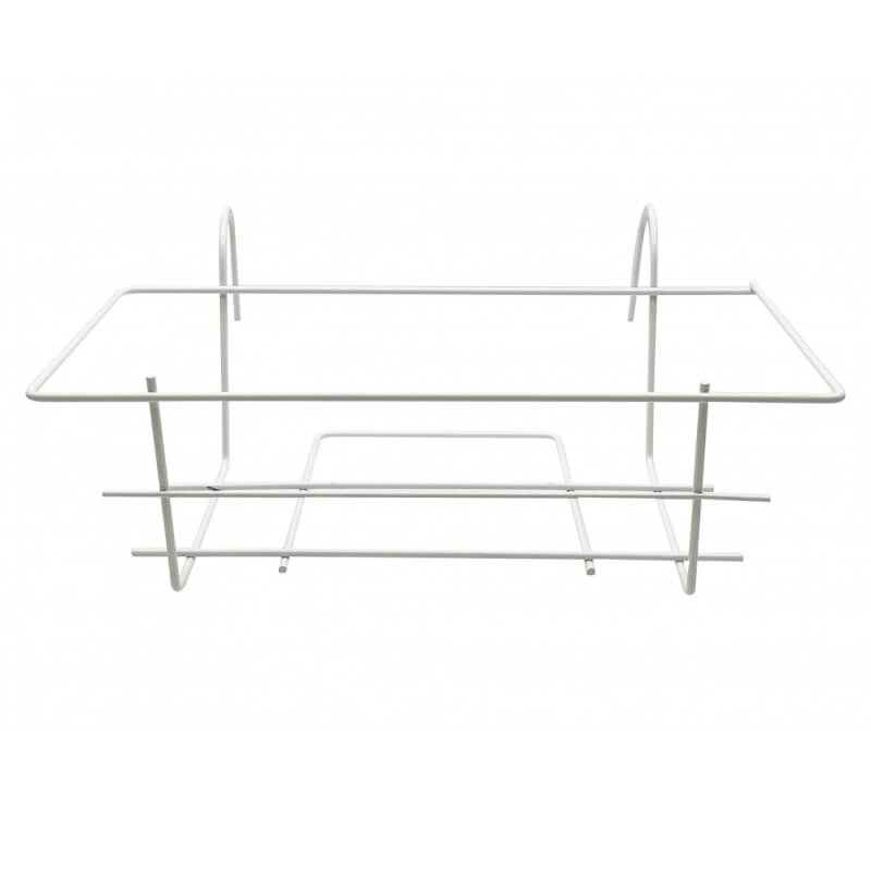 White balcony planter 60cm