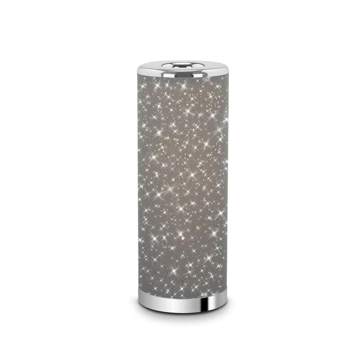 Lámpara de mesa LED cielo estrellado 35x12 cm 5W color cromo/gris
