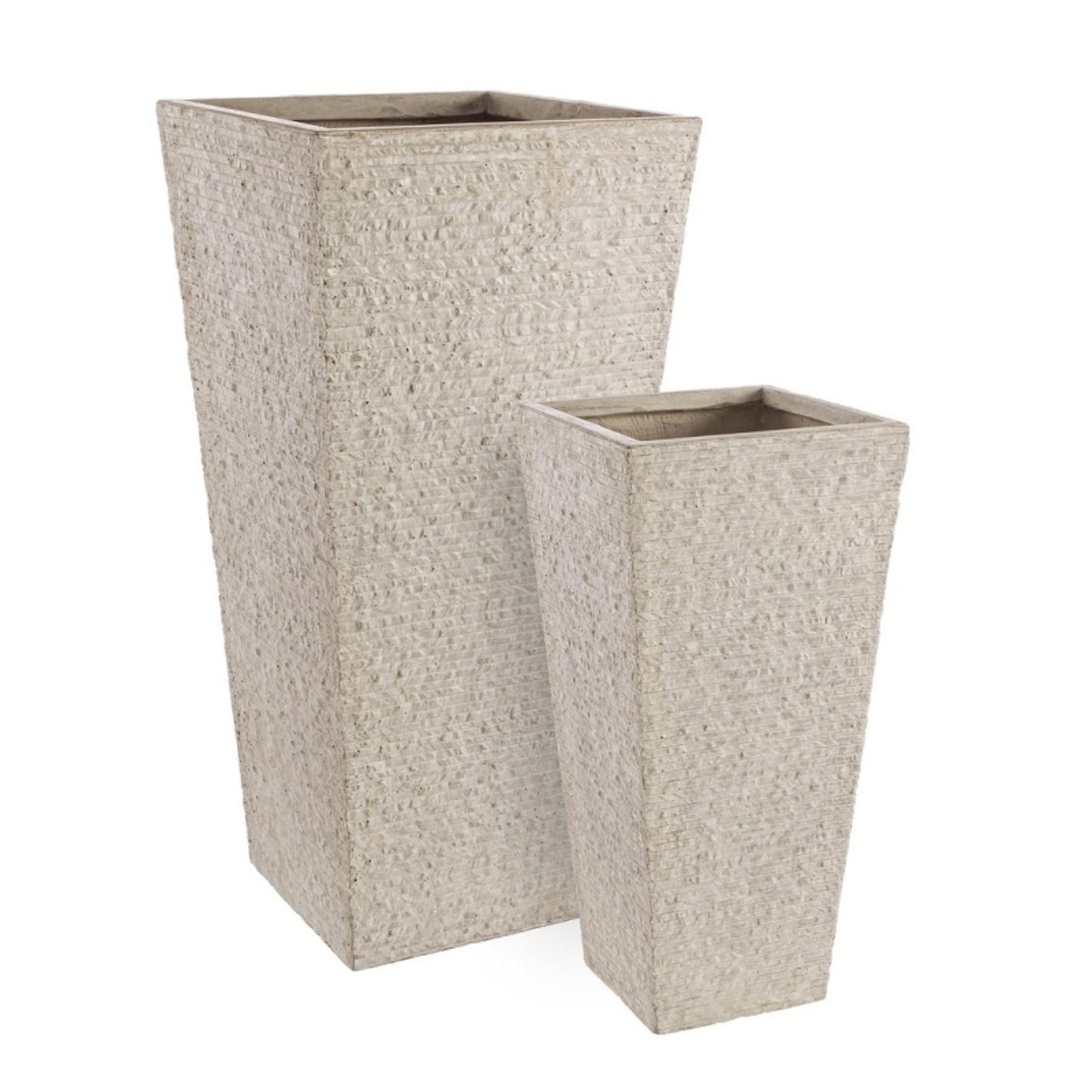 Vaso decorativo moderno Ø42x88 cm sabbia