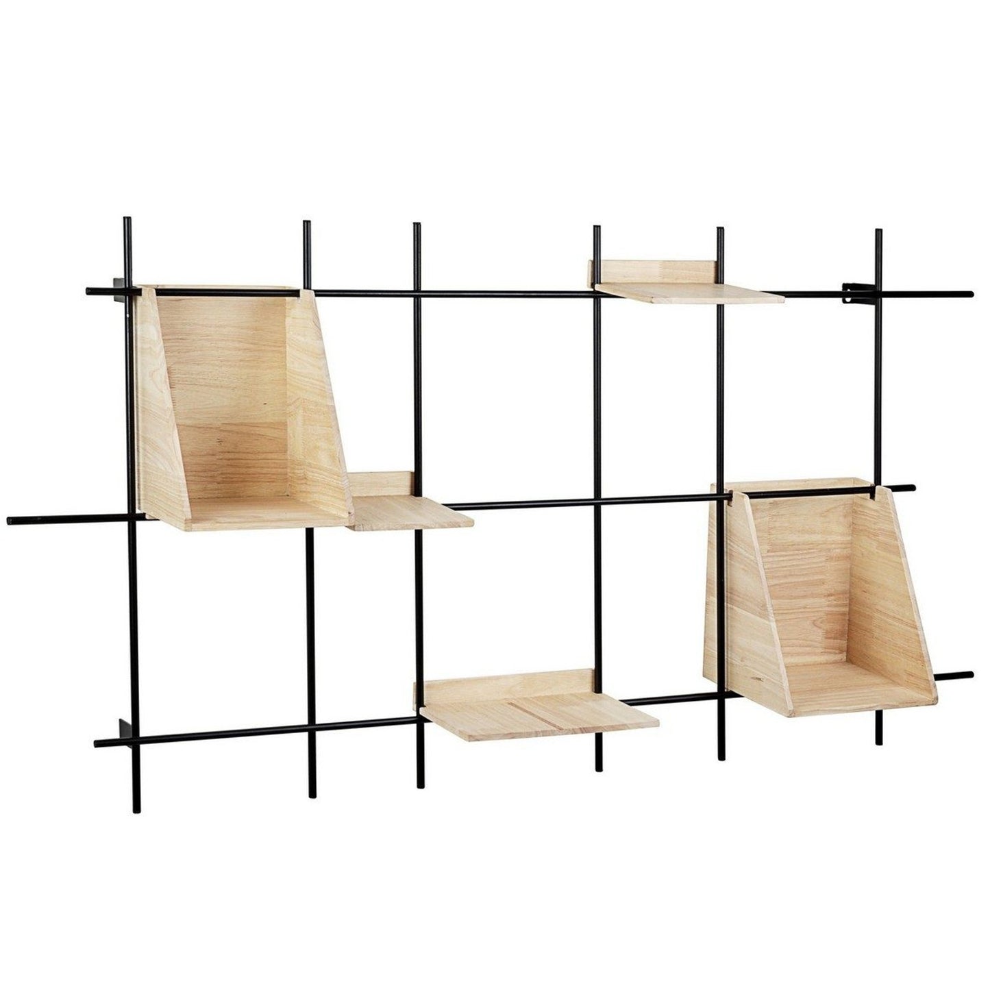 Mensola 140x75 cm in legno e acciaio