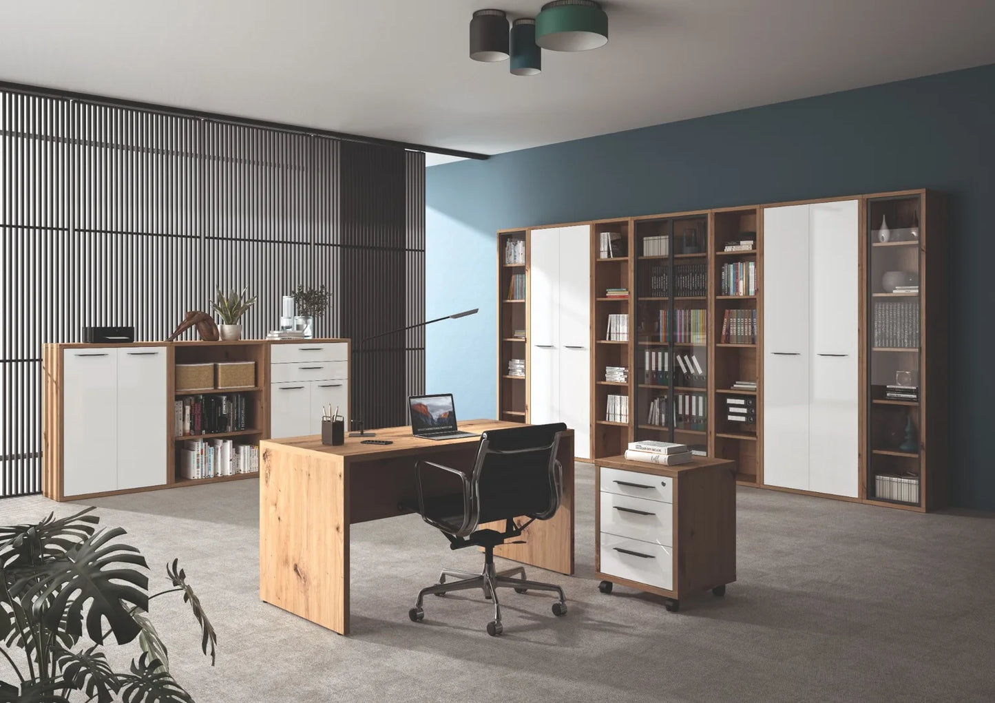 Artisan oak desk with minimal design cm 140x68.3x74.5 h