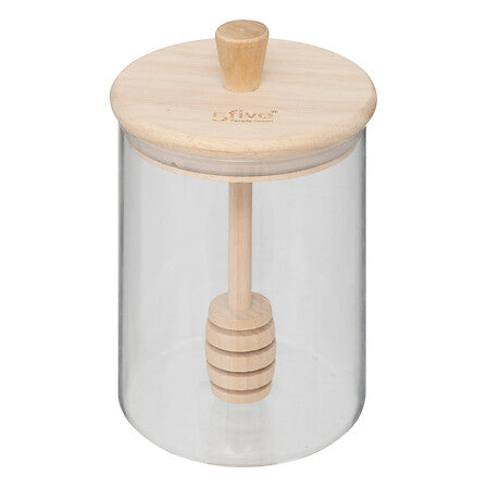 Barattolo per miele in vetro 8,5x12,8 cm