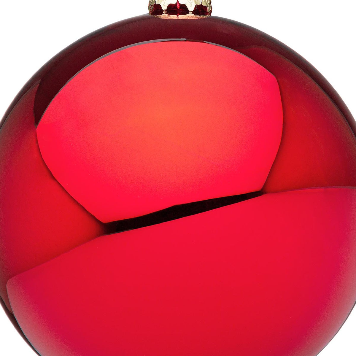 Sfera in vetro rosso granata lucido Ø 15 cm