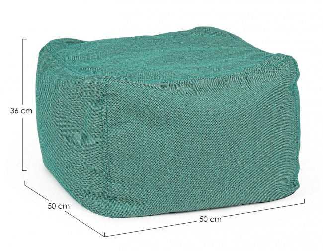 Sparrow Jade pouf in removable fabric