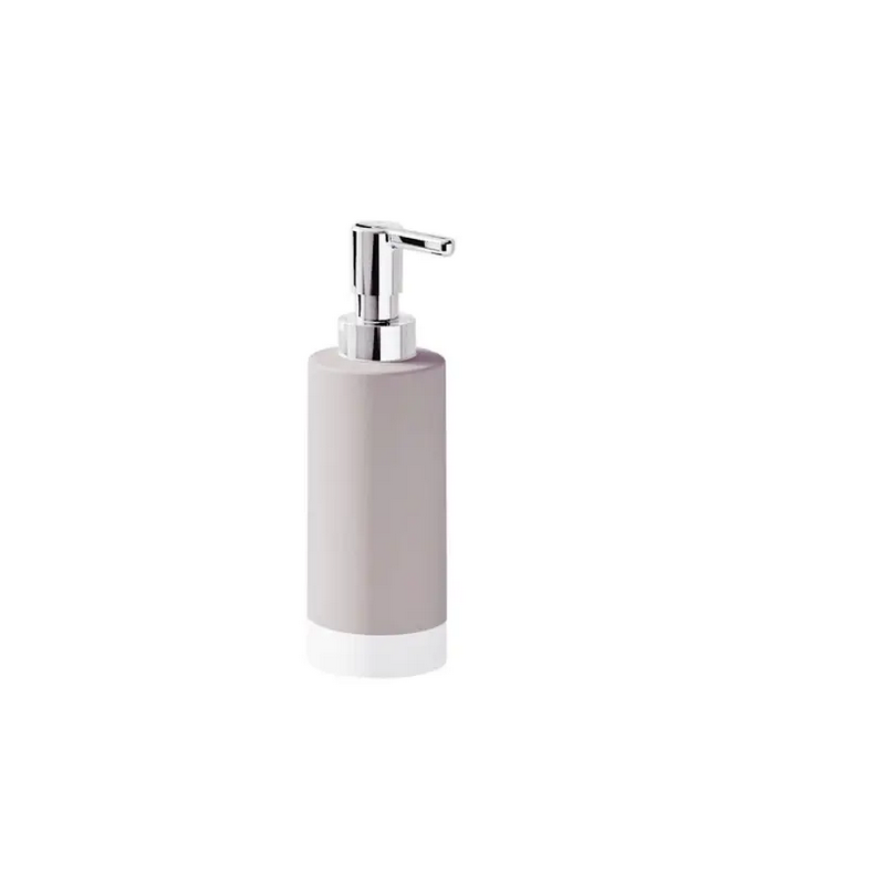 The new line of Mizar soap dispensers in an elegant dove gray tone