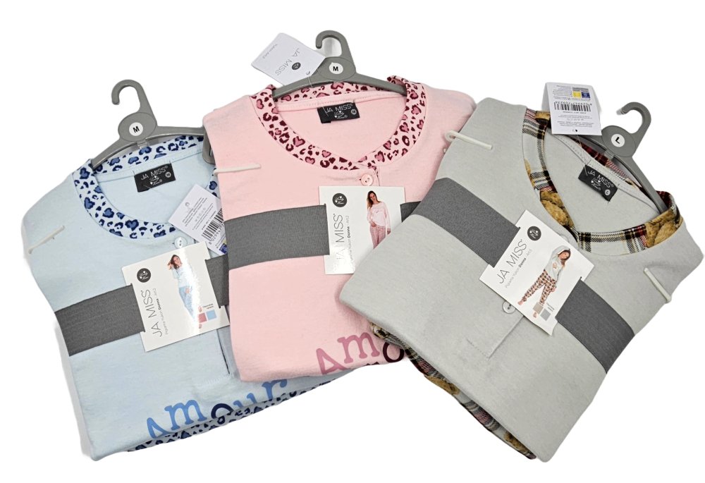 Damenpyjama Yukon aus Baumwolle-Polyester