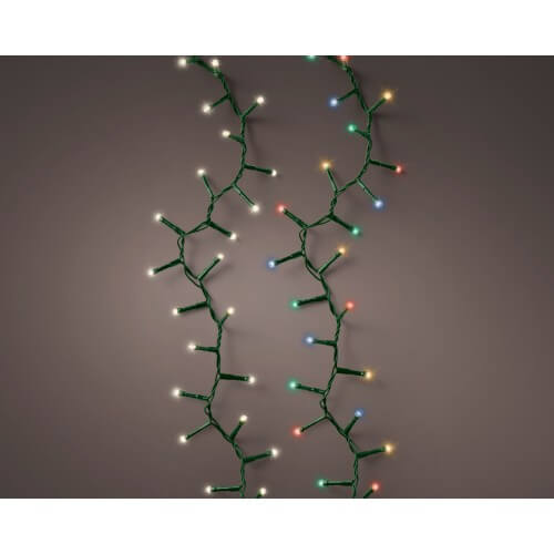 Kaemingk 1000 warmweiße und mehrfarbige LED-Weihnachtslichter, Funkeleffekt