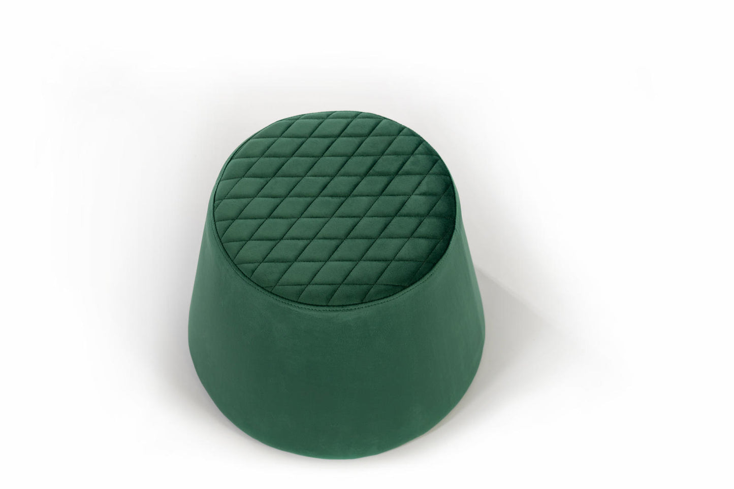 Puf terciopelo metal verde 46,5 x 46,5 x 33 cm
