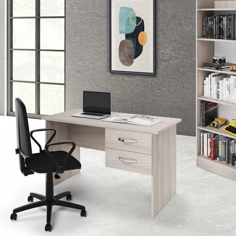 Escritorio Dormitorio Olmo 2 Cajones Madera Melamina Cm119x64xH.75