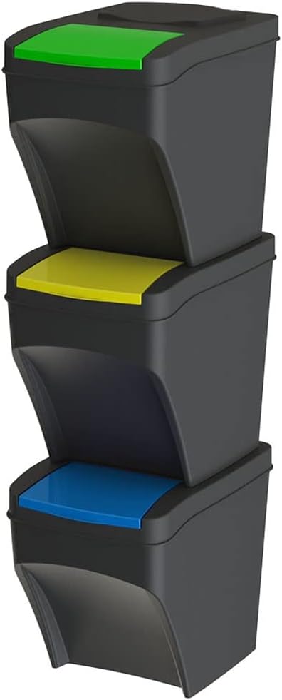 Set of 3 Pattramiere Stack 25l Fusto ne