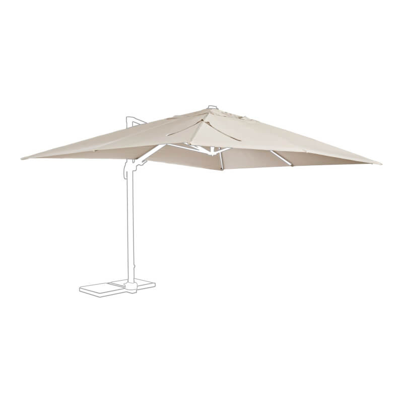 Saragozza 3x4m Umbrella Replacement Canopy – Sand