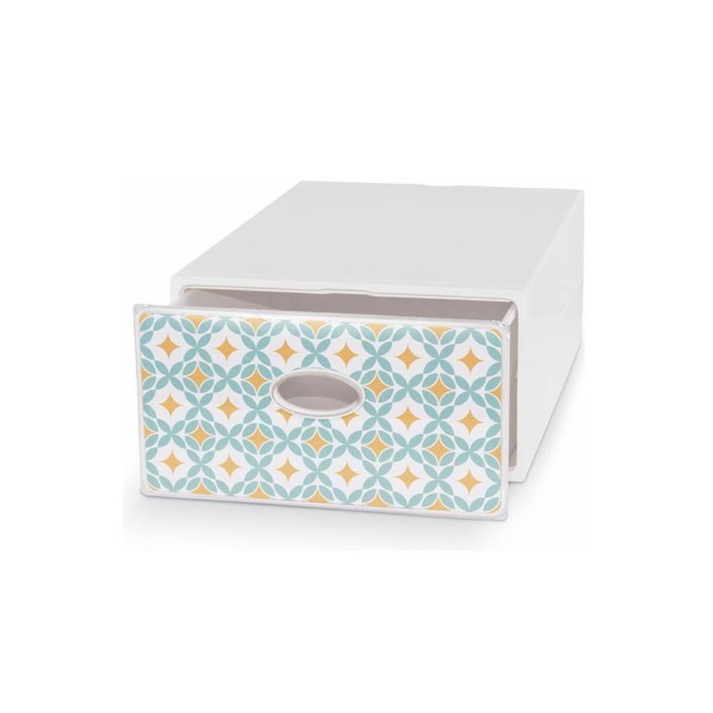 Cajón de almacenaje multiusos para reordenar 28x40x15 H qbox 70's Domopak