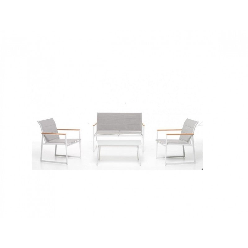 4 piezas Portland Set of set of set - 2 plazas sofá, 2 sillones y mesa de café