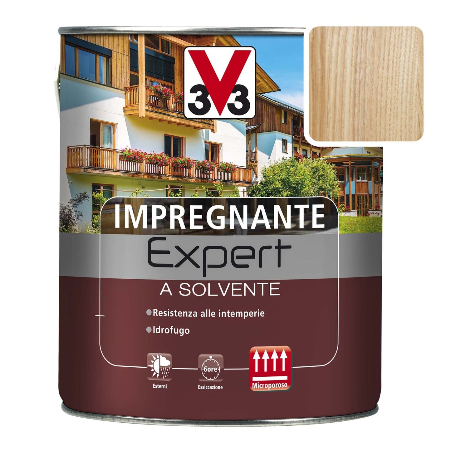 Impregnante Solvente 2,5 Incolore para Protección de Madera Exterior
