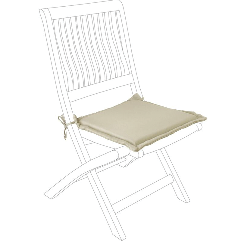 Poly beige Kissen 42x42xH3 cm Bizzotto