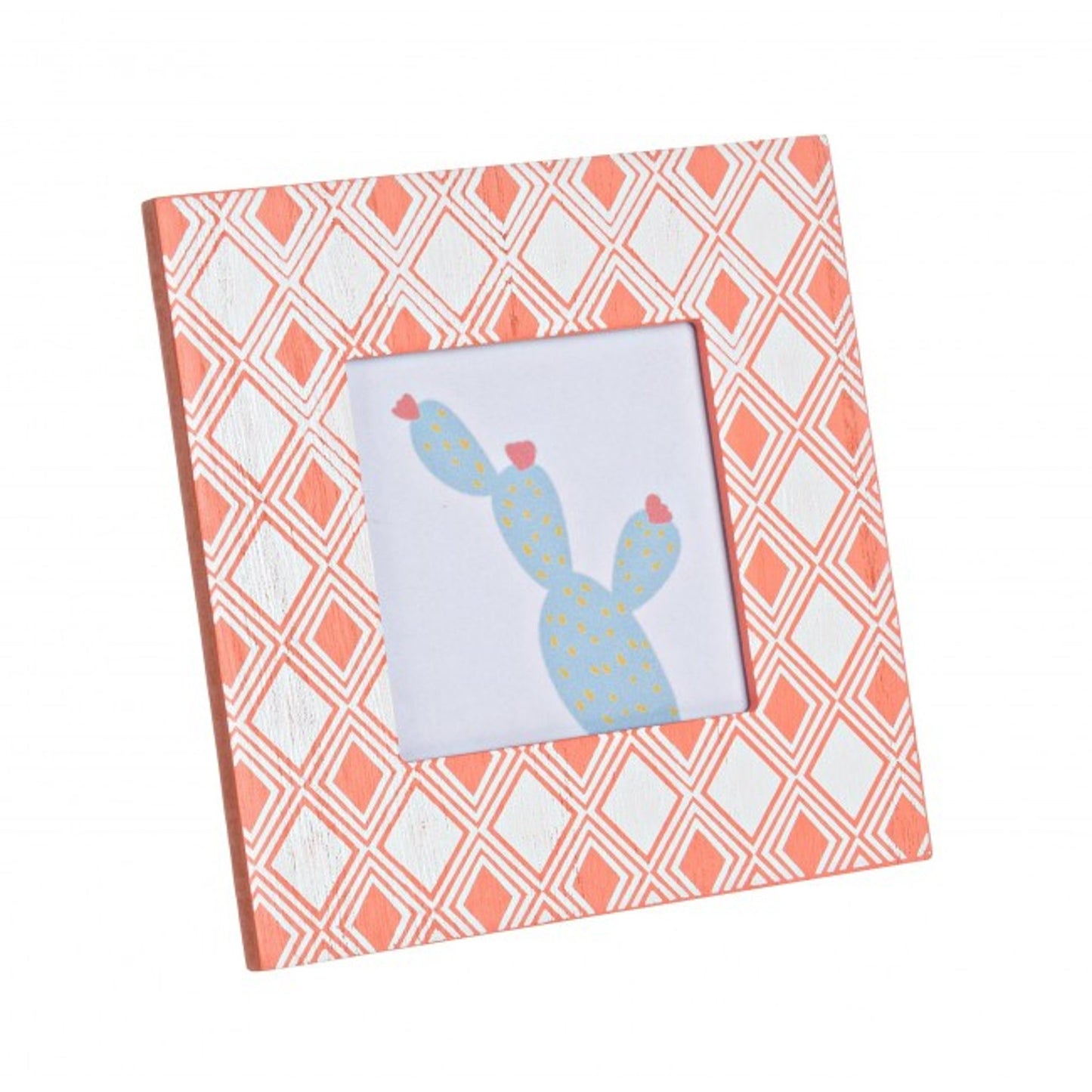 Portafoto rosso 10x10 cm elegante