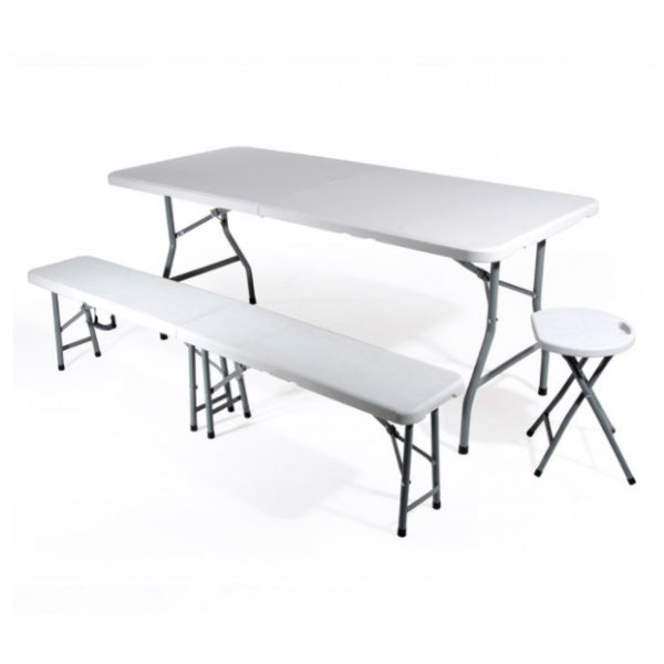 Faltbare Bierbank 183x28x44 cm