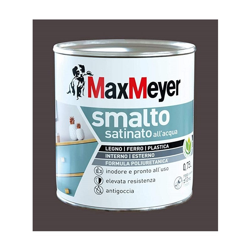 Porzellanbraune Satin-Emaille 0,75 l auf Wasserbasis