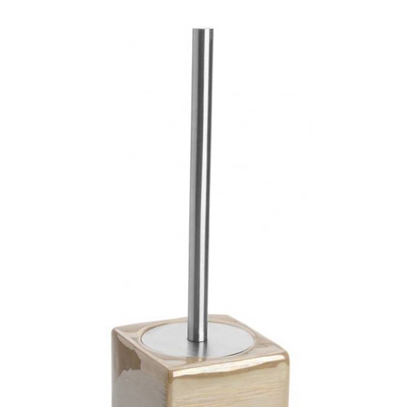 Beige toilet brush holder - Cuba series.