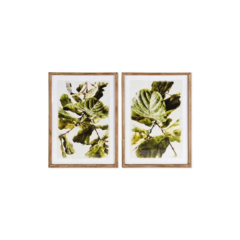 Quadro Dkd Home Decor Plantas (50 X 2,5 X 70 Cm)