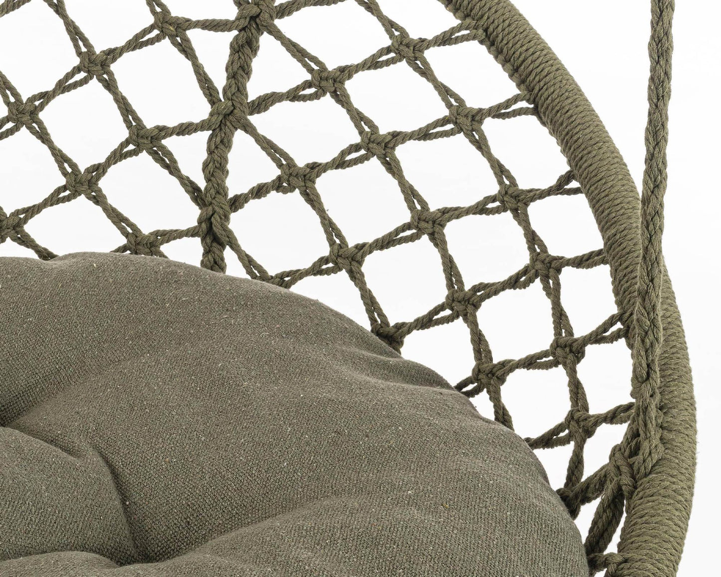 Amaca -Schriftsteller Javier Tondo Green D88X130H in Baumwolle, Polyester und Stahl