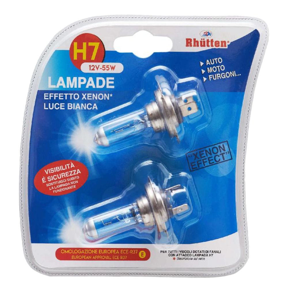 Lámparas Xenon H7 X2 - Homologación Europea Ece-R37, Conexión de Lámpara H7, 12V-55W