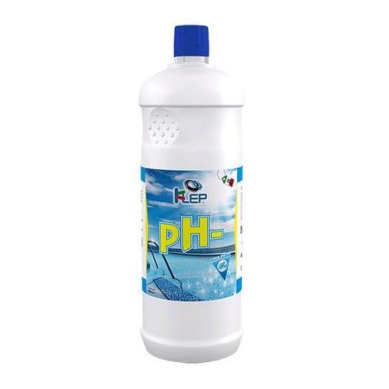Ph corrector for swimming pools 1 liter PH MINUS bottle