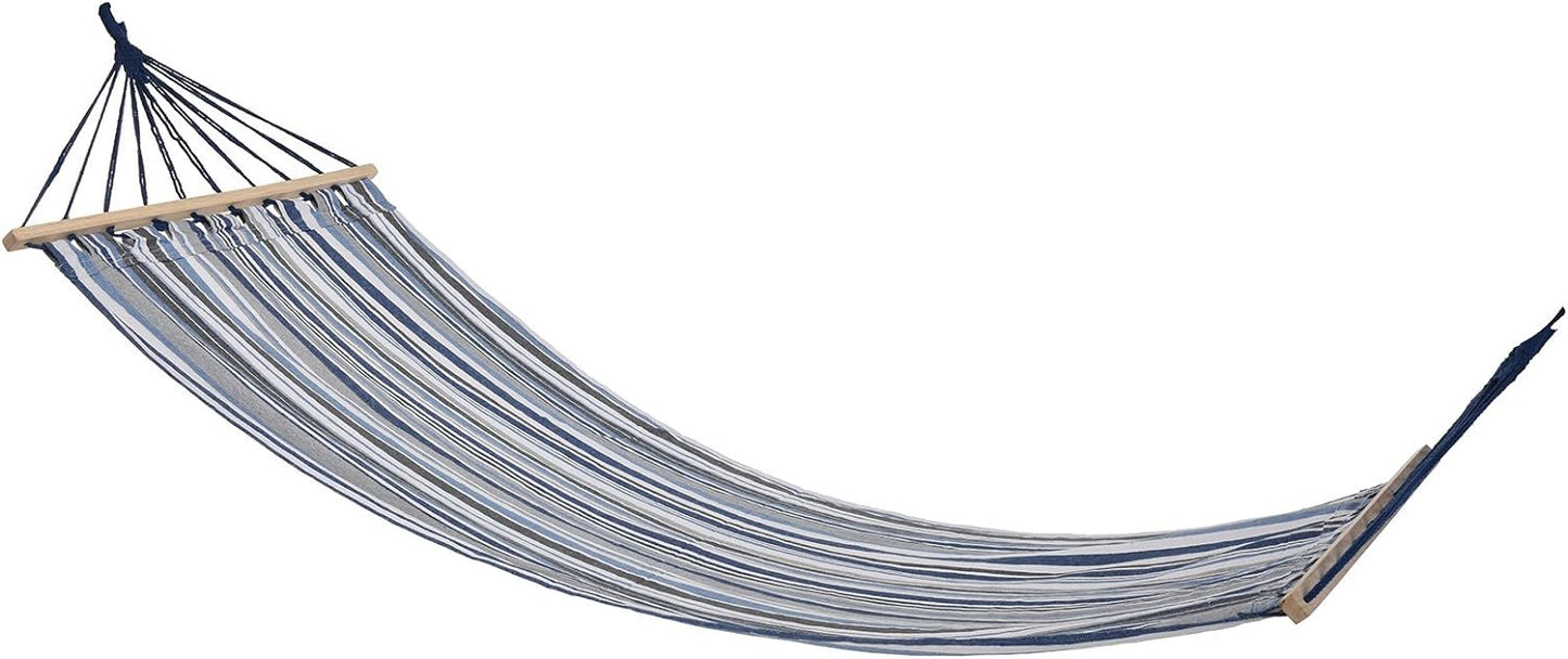 Amaca de Rayas 200x80 cm con Barras de Madera