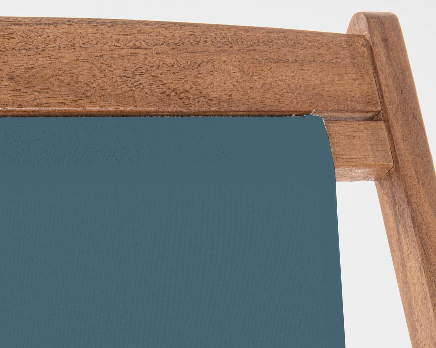 Deck Shoir Relájate Noemi Blue Acacia Wood, Steel y Polyester 60x106x88h