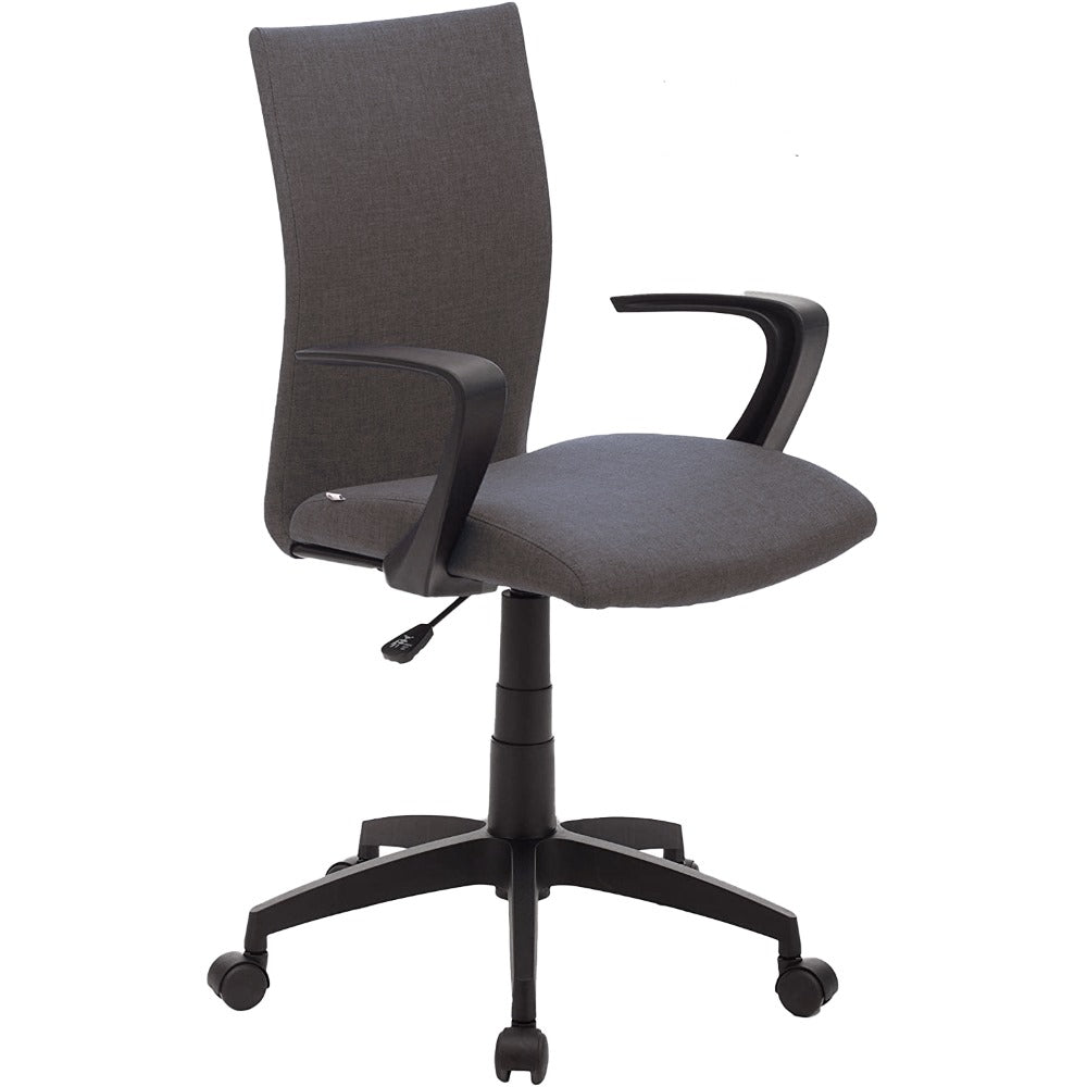 Gray Milano Office Chair with Armrests and 5-Star Base