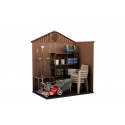 Garden Shed Darwin 6x4 with Front Window Brown Keter