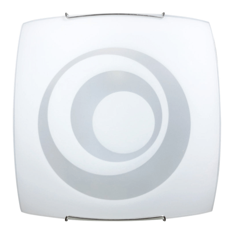 Ceiling lamp 1xE27 Hooks Wire Steel Glass Plate White E-Energy Galatea