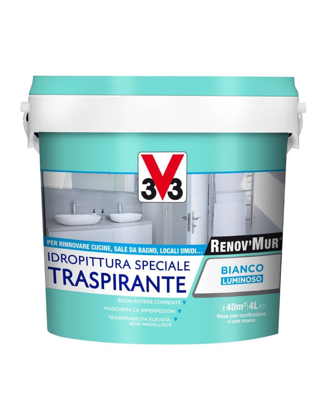 Breathable wall painting for interiors