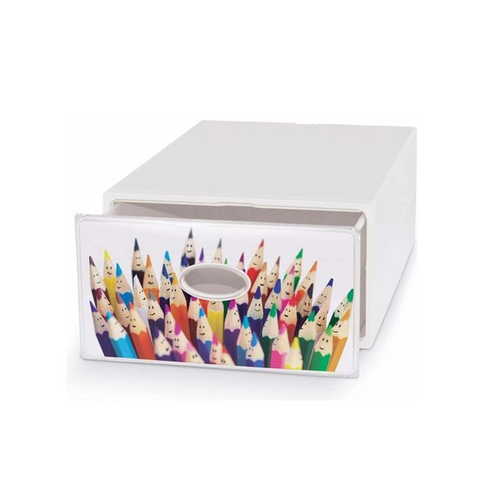 Cajonera multiusos para almacenaje 28x40x15 H qbox Art Deco Domopak