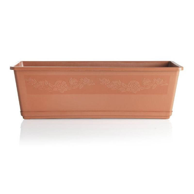 Balconella Flower Pot With Saucer Cm 60 Bama Terracotta Plastic