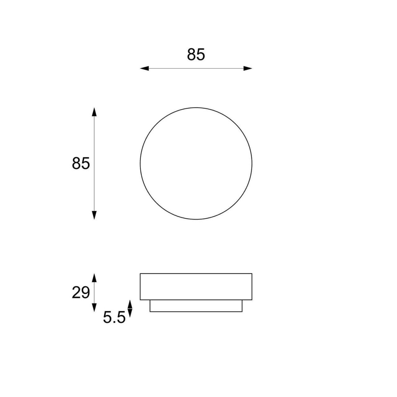 Mesa de centro moderna gris piedra 85 x 85 x h 28 cm