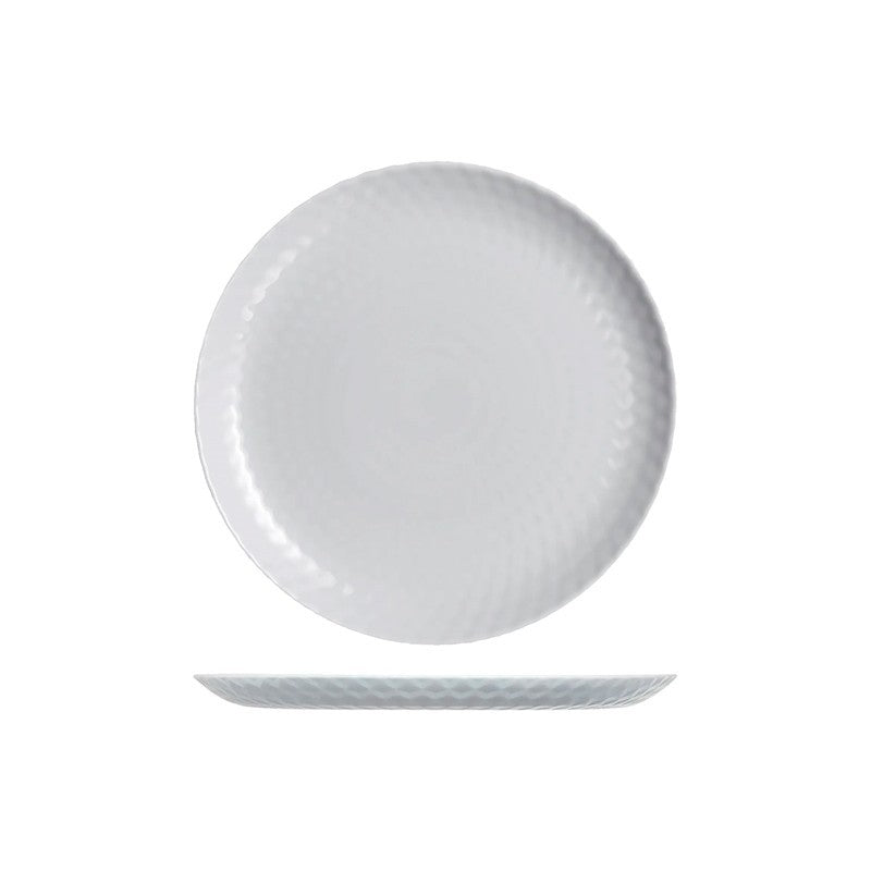 Pampille dinner plate Ø 25 cm in light gray opal glass