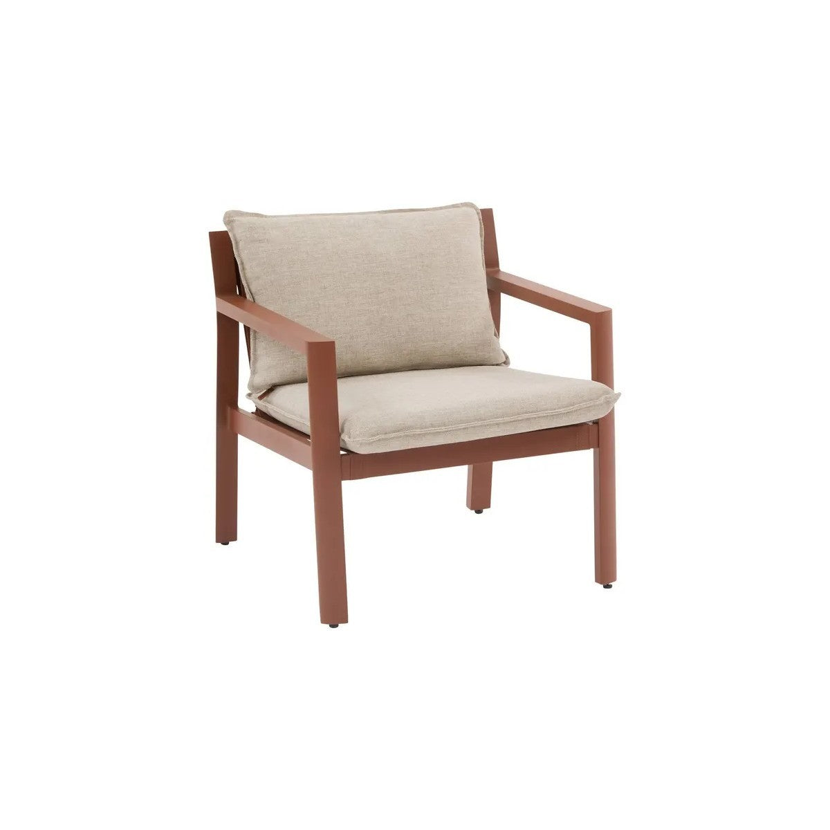 Flovia 4 seater mahogany lounge