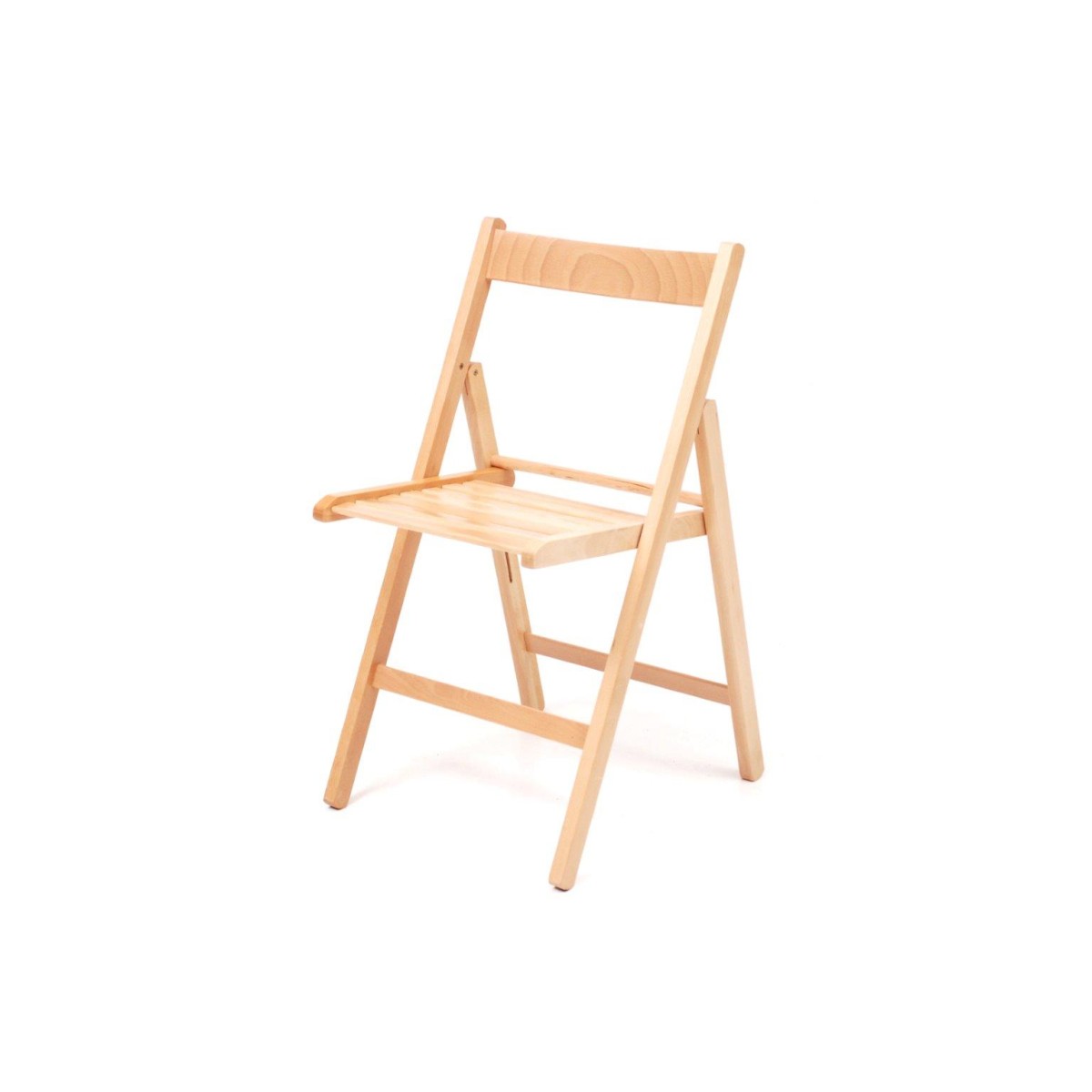 Folding chair in natural wood 43x9x88h cm