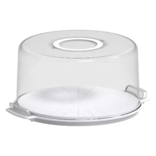 Porta torta alta bianco 30x30x15 cm