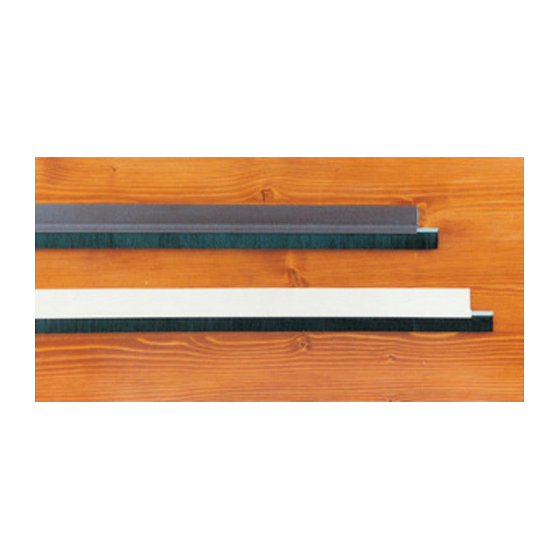 Reja de puerta rígida con cepillo marrón 100 cm.